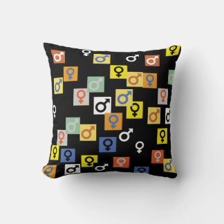 Manliga och kvinnliga symboler Pillow Kudde
