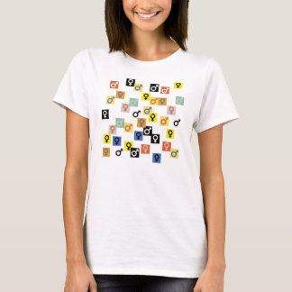 Manliga och kvinnliga symboler T-shirt