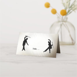 Manliga Top hat-Käppar Tap-dansare Placera kort