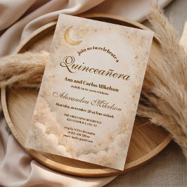 Månljus Elegans Quinceañera Inbjudningar