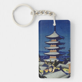 Månljus i Yasaka Pagoda Asano Takeji