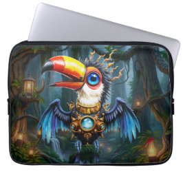 Månljus Steampunk-Tukan.  Laptop Fodral