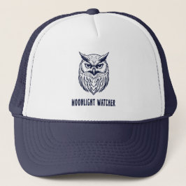 Månljus Watcher Trucker Hatt – Uggleinspirerad Keps