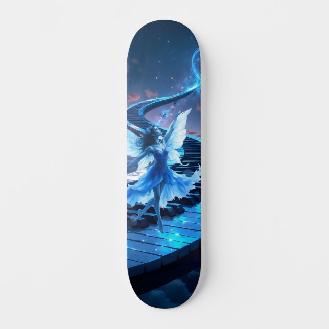 Månljusrepetition – Dansar i månljuset.  Mini Skateboard Bräda 18,5 Cm (Framsida)