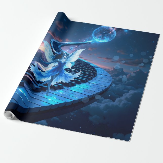 Månljusrepetition – Dansar i månljuset.  Presentpapper (Utrullad)