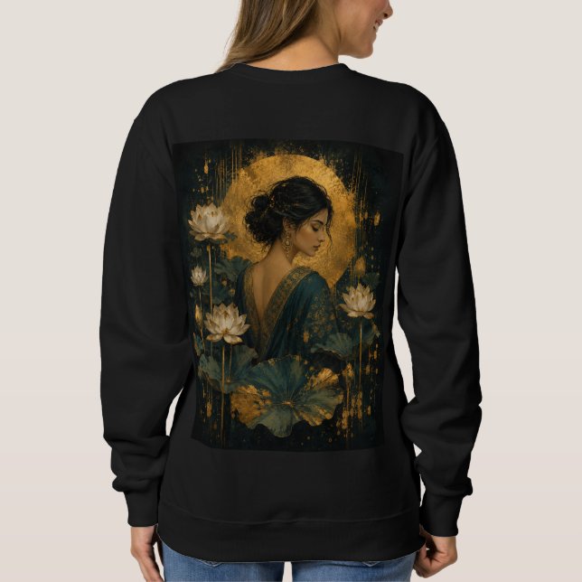 Månljust Lotuslugnhet T Shirt (Baksida)