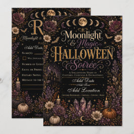 Månljust & Magisk Halloween Soaré Inbjudan