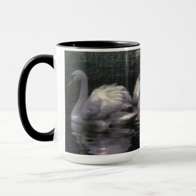 Månljust Svan Sjö Mugg (Vänster)
