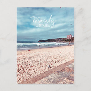 Manly Beach retro Australien resa Vykort