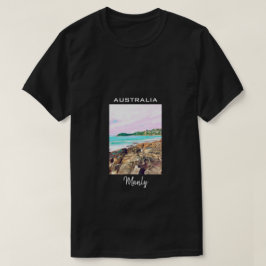 Manly Beach Sea surfa Australien reser T Shirt