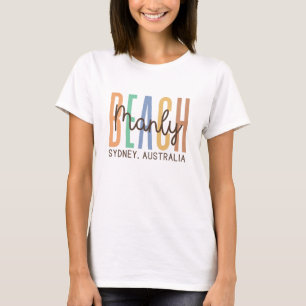 Manly Beach Sydney Australia (Sands) T Shirt