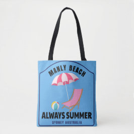 Manly Beach Tote Bag Tygkasse