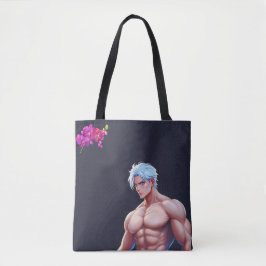 Manly in Anime Tote Bag Tygkasse