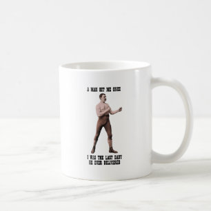 Manly man för äkta en alltför kaffemugg