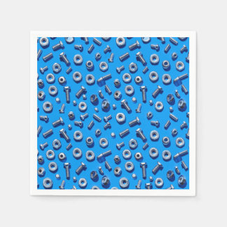 Manly Man Gear Head Nöt och Bolts Napkins Pappersservett