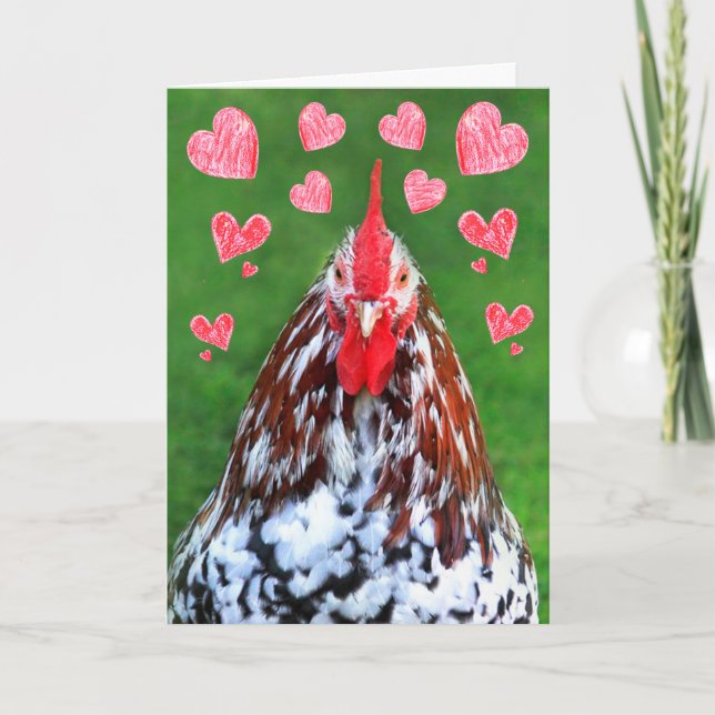 Manly Romantic Tupp Birthday Kort (Framsida)