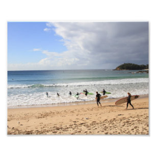 Manly strand fototryck