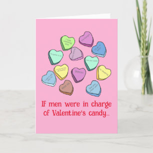 Manly Valentine Candy Card Tack Kort