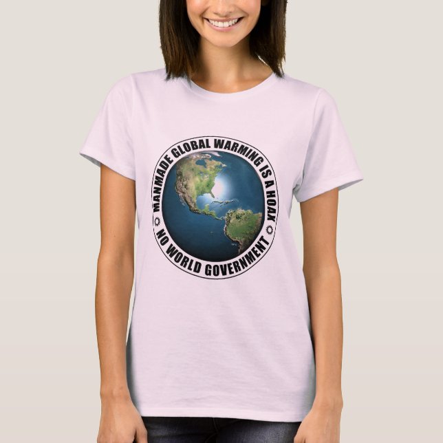 Manmade Global Warming Hoax T-shirt (Framsida)