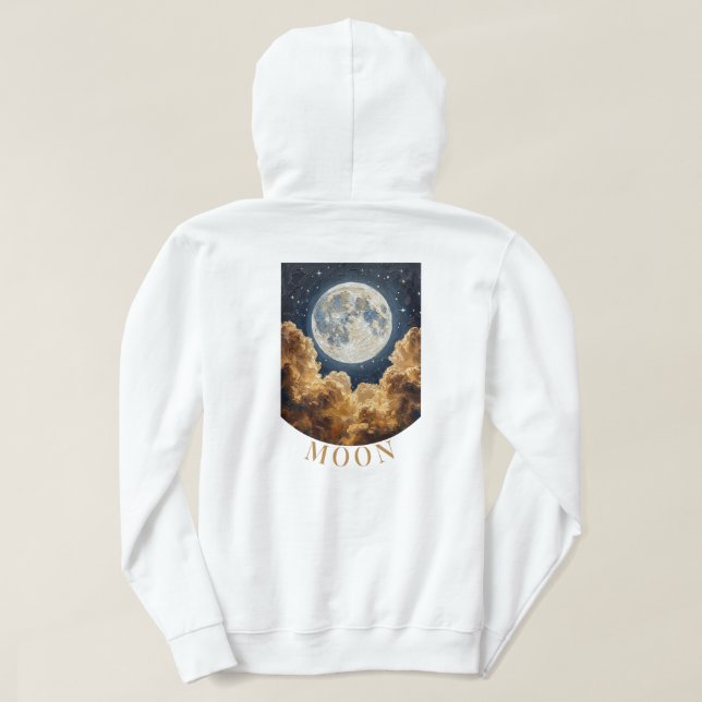 Månmössa Hoodie (Design baksida)