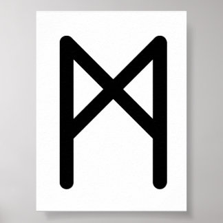 MANNAZ Nordisk Run (Människa, Mänsklighet) | Elder Poster