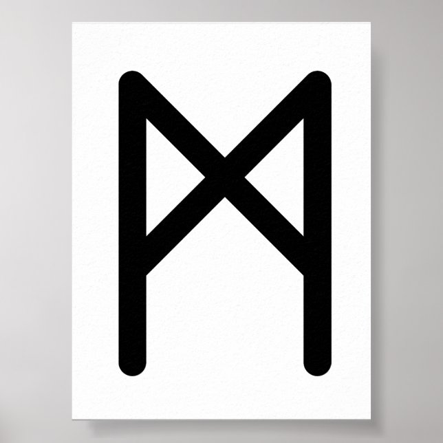MANNAZ Nordisk Run (Människa, Mänsklighet) | Elder Poster (Framsidan)