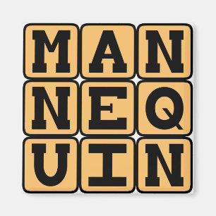 Mannekäng, modeattrapp magnet