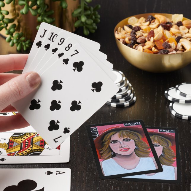 Mannekängmålningen av Alfred Fox Casinokort (På plats)