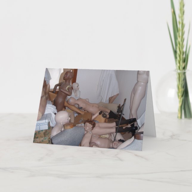 "Mannekängssoffa" Födelsedagskort Kort (Framsida)