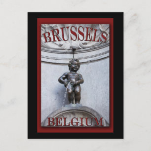 Mannekin Pis i Bryssel Vykort