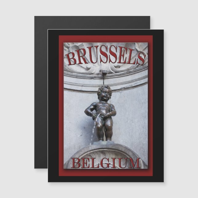 Mannekin Pis in Brussels (Fram/baksida)