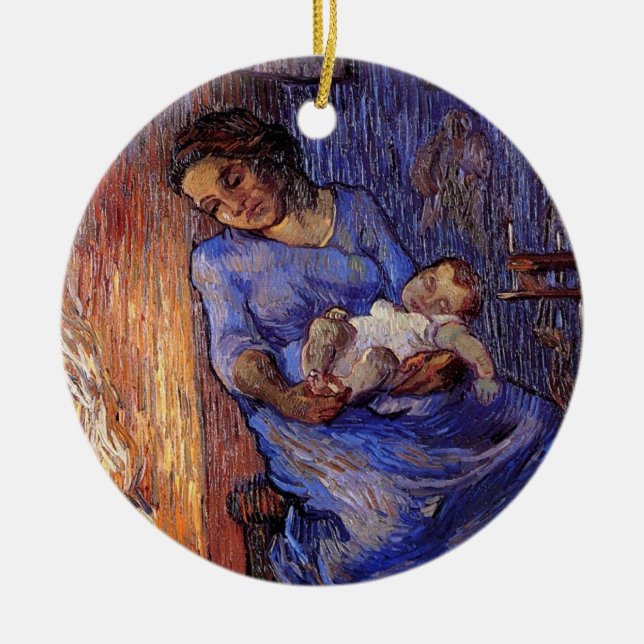 Mannen är till sjöss av Vincent van Gogh Julgransprydnad Keramik (Framsidan)