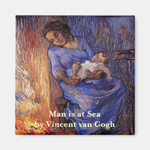Mannen är till sjöss av Vincent van Gogh Magnet