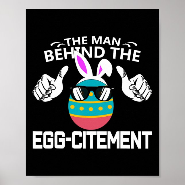 Mannen bakom det ägg-citerade påskgraviditeten poster (Framsidan)