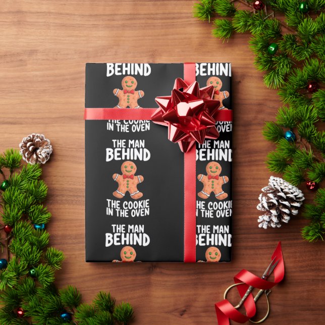 Mannen bakom kakan i ugnen jul pr presentpapper (Julgåva)