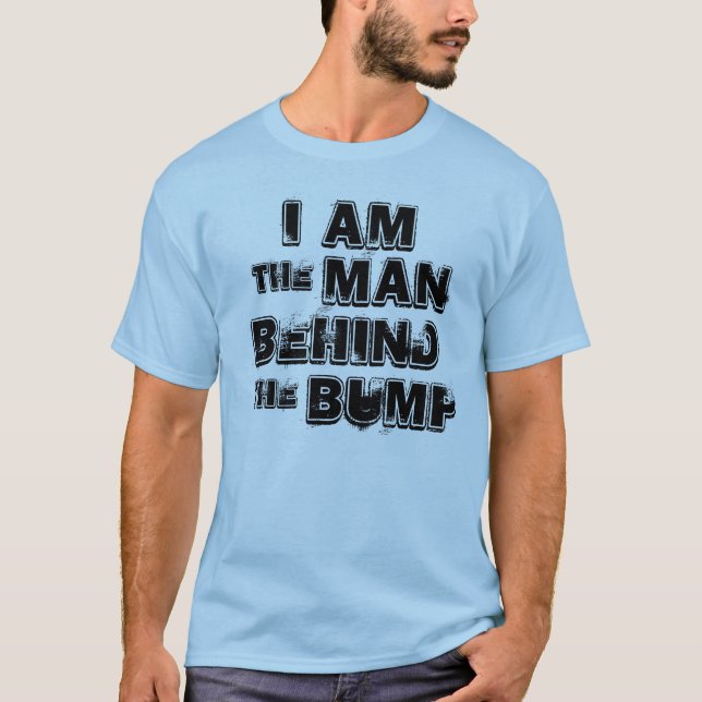 Mannen bakom klumpen t-shirt (Framsida)