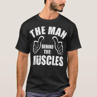 Mannen bakom musklerna Funny Bodybuilding Power T Shirt