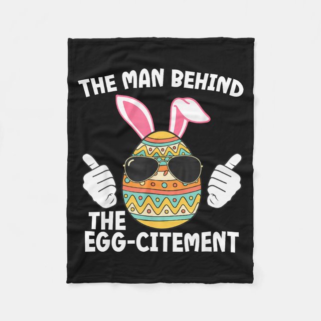 Mannen Bakom Påskpappan Egg-citement Fleecefilt (Framsidan)