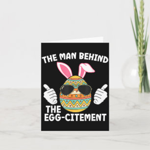 Mannen Bakom Påskpappan Egg-citement Kort