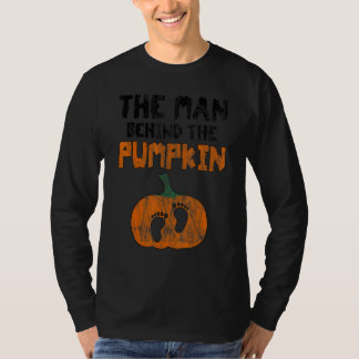 Mannen Bakom Pumpa Halloween T Shirt