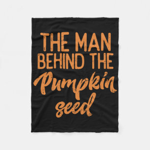 Mannen bakom pumpkin Seed Halloween Pregnanc Fleecefilt