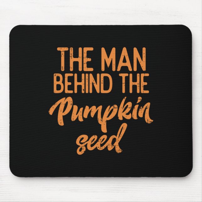 Mannen bakom pumpkin Seed Halloween Pregnanc Musmatta (Framsidan)