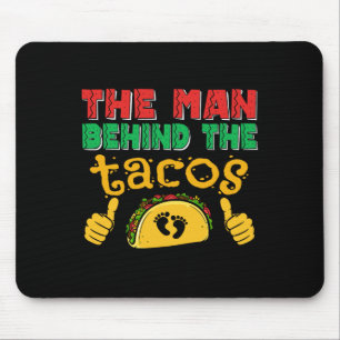 Mannen bakom Taco Mexikanska Pappa Cinco De Mayo Musmatta