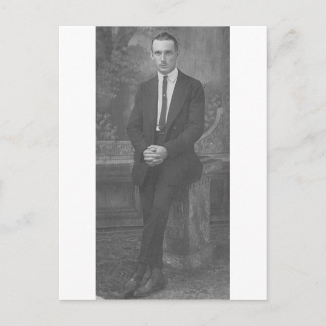 Mannen från 1920 vykort (Framsida)