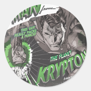 Mannen från Krypton Runt Klistermärke