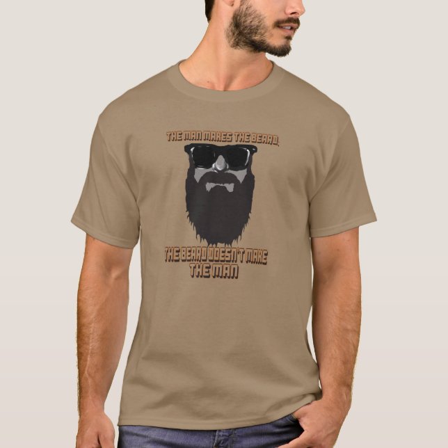Mannen gör skägget t shirt (Framsida)