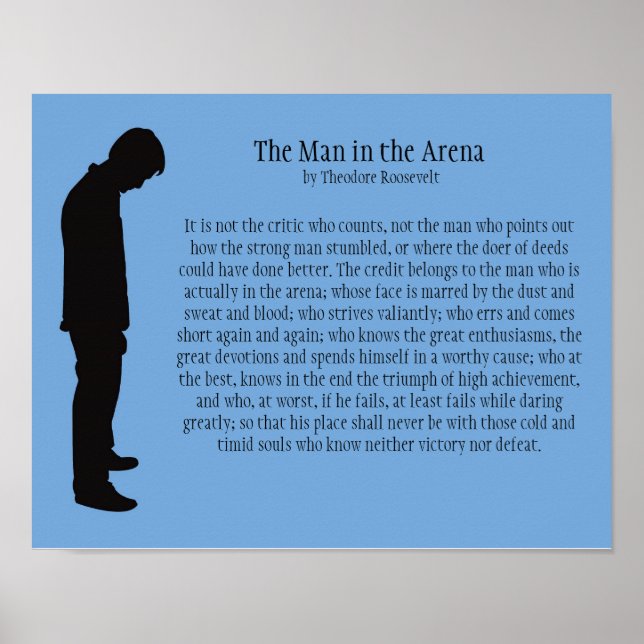 Mannen i Arena 14" X 11" Poster (Framsidan)
