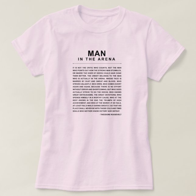 Mannen i arenan - Att våga stort T Shirt (Design framsida)