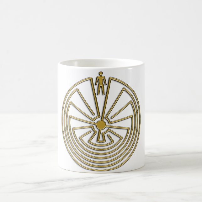 Mannen i Maze - guld Kaffemugg (Center)