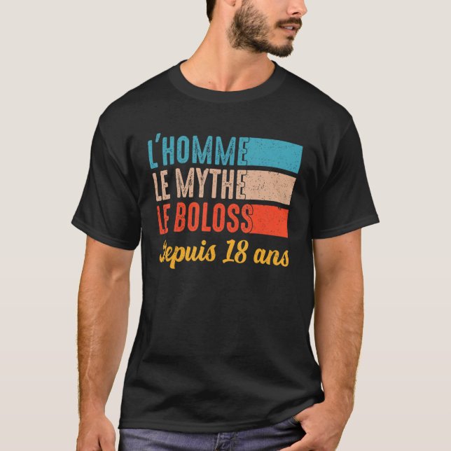 Mannen i myten om boförlusterna i 18 år. t shirt (Framsida)